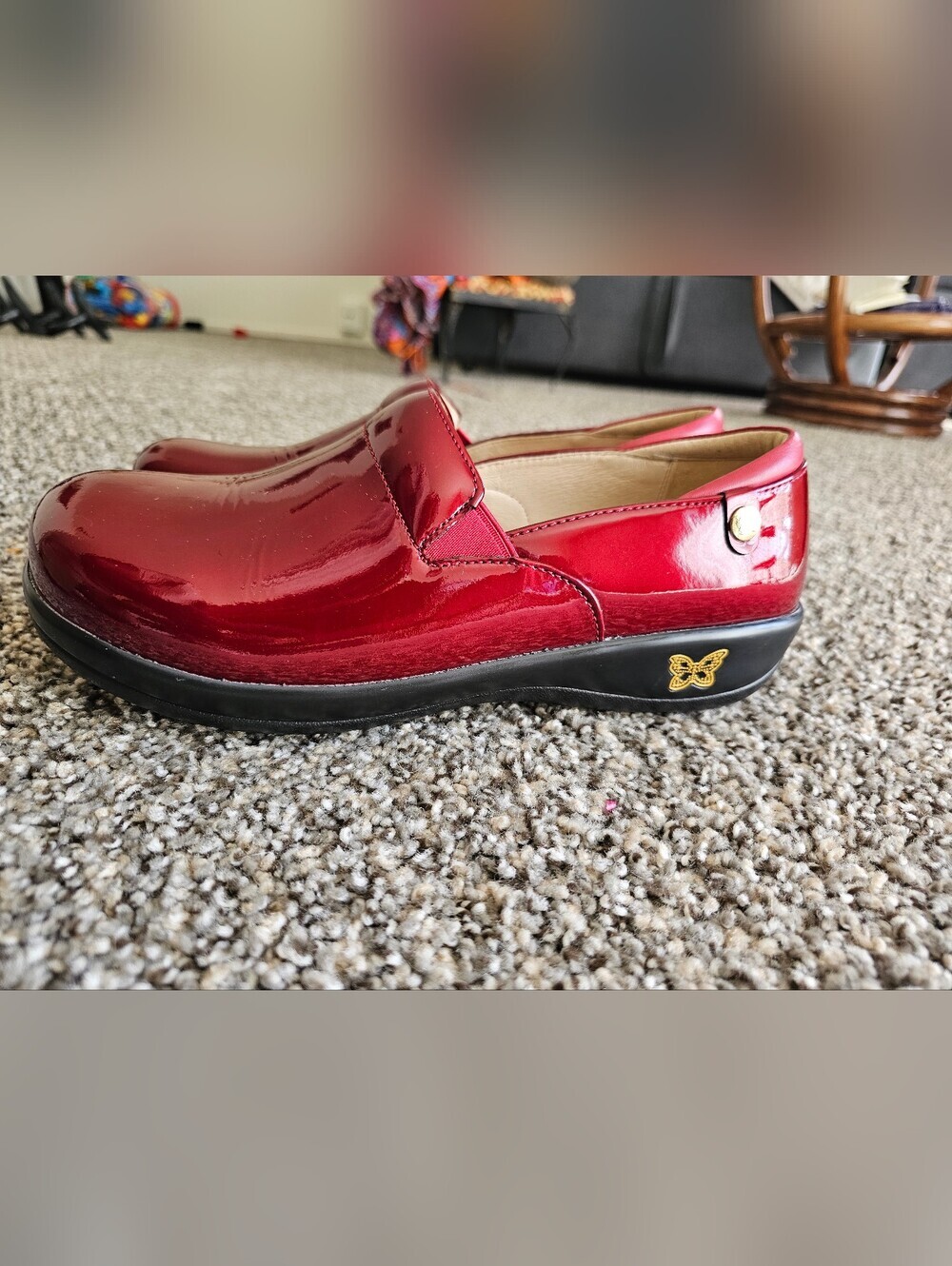 Alegria Red Patent Slip-On Loafers size 42/11 - Picture 5 of 9